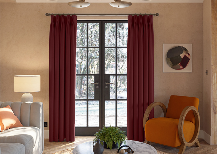 Kyoto Faux Silk, Holly - Made to Measure Curtains - Image 3